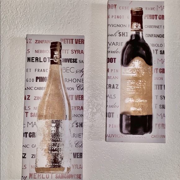 Two Wine Canvases - Picture 3 of 5